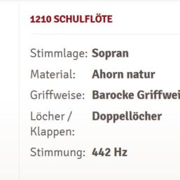 Alternative view of Moeck Schul-Sopran Flöte 1210
