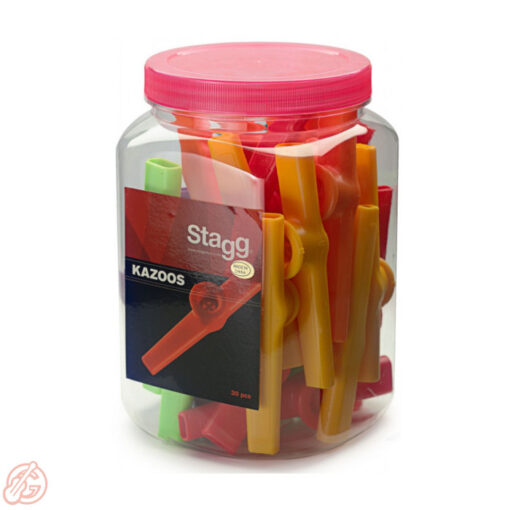 STAGG Bunte Kazoos 30er Box | Kunststoff