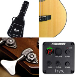 Alternative view of Cort Akustik Bass - Super Jumbo CutAway