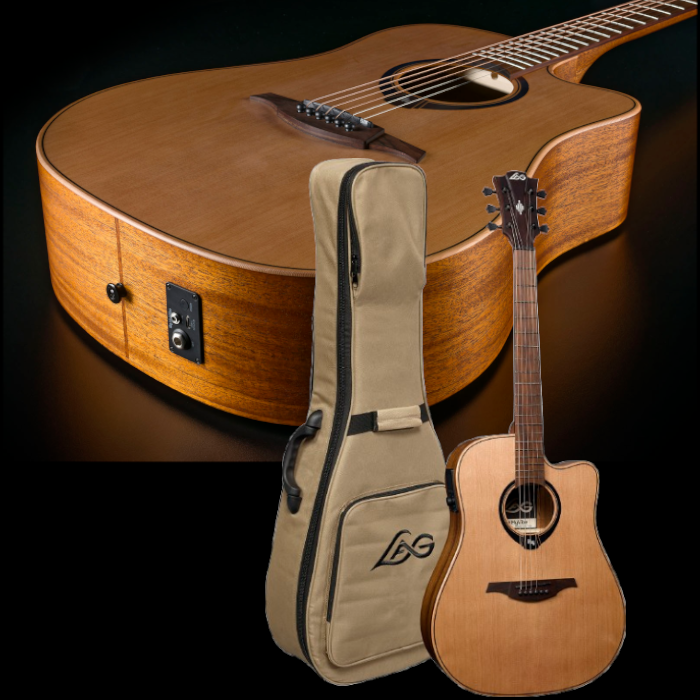 LAG Westerngitarre, Tramontane Hyvibe 10, mit Looper, Preamp, Effekten...