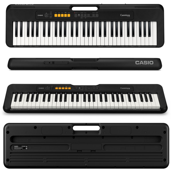 Keyboard Casio CT-S100 digital Musik Instrument 61 Tasten Standard Schwarz/Weiß
