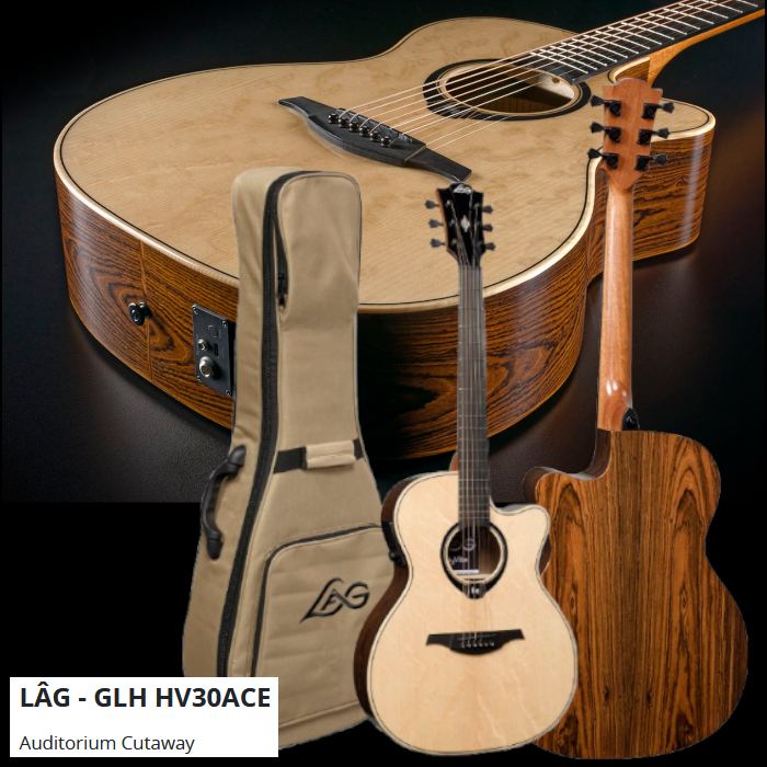 LAG Westerngitarre, Tramontane Hyvibe 30, mit Looper, Preamp, Effekten