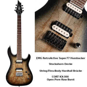 CORT E-Gitarre KX300| EMG TA