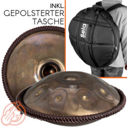 Alternative view of SELA Journey 9 (8+1) Travel Handpan | Stainless Steel, G# KURD