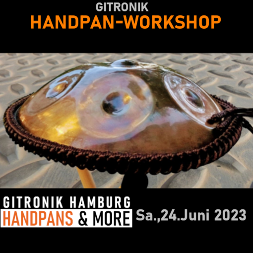 Info-Grafik: Nächster Handpan-Workshop Termin Juni 2023