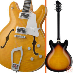Alternative view of HAGSTROM Super Viking E-Gitarre HSSUVIK | Halbresonanz, Coilsplit