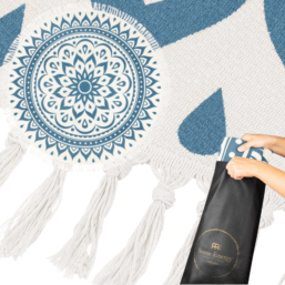 Alternative view of Meditation Rug/200 cm-Marineblau |Sonic Energy