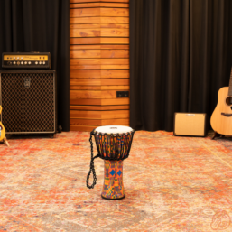 Alternative view of MEINL PADJ2 Rope Tuned Travel Djembe | ultraleicht, Kenyan Quilt Design