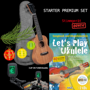 Ukulele Starter Weihnachts-Set Premium