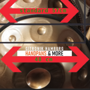 CUSTOM Journey Mini Handpan D-Kurd Ø 48 cm | 9+2 Reisegröße