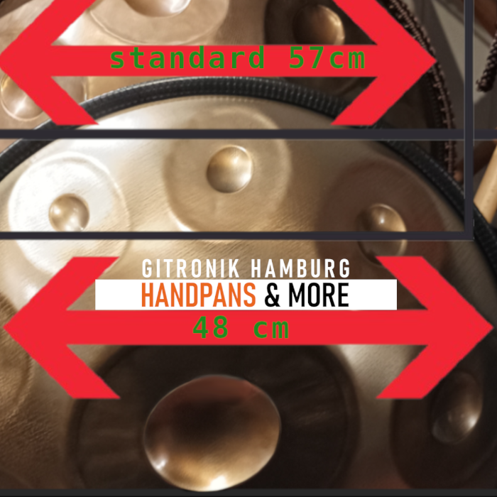 CUSTOM Journey Mini Handpan D-Kurd Ø 48 cm | 9+2 Reisegröße