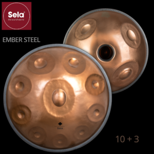SELA Handpan D-Kurd | 10 + 3 | Ember Steel