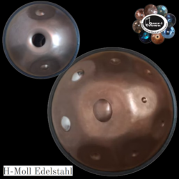Alternative view of Baur&Brown Handpan H-Moll 9+2 | Embersteel