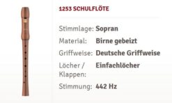 Moeck Schul-Sopranflöte 1253