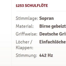 Moeck Schul-Sopranflöte 1253