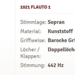 Moeck Flauto 1 1021 Flöte